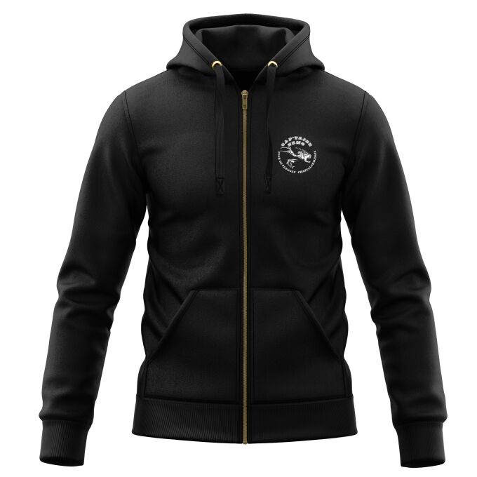 Sweat-Shirt à Capuche Zippé (Veste Gamme DELUXE) (Veste) de qualité supérieure - Marquez votre Sweat-Shirt à Capuche Zippé (Veste Gamme DELUXE) avec votre Logo d'Entreprise (matériau de personnalisation haut de gamme, imprimé en France)